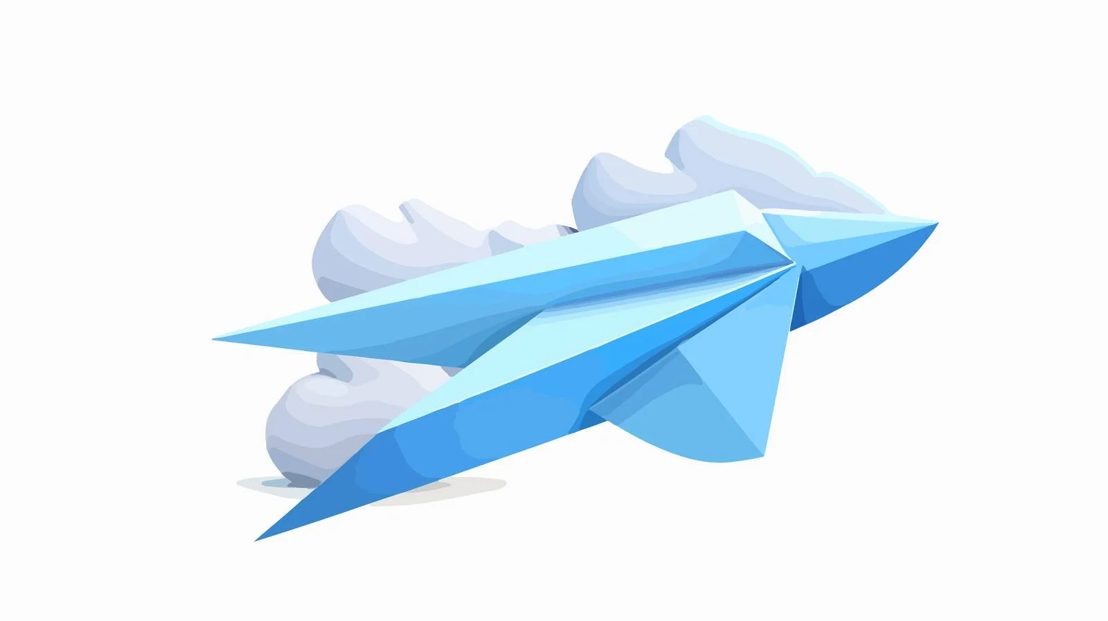 Origami Paper Airplane Email Delivery — free download from Dotvec