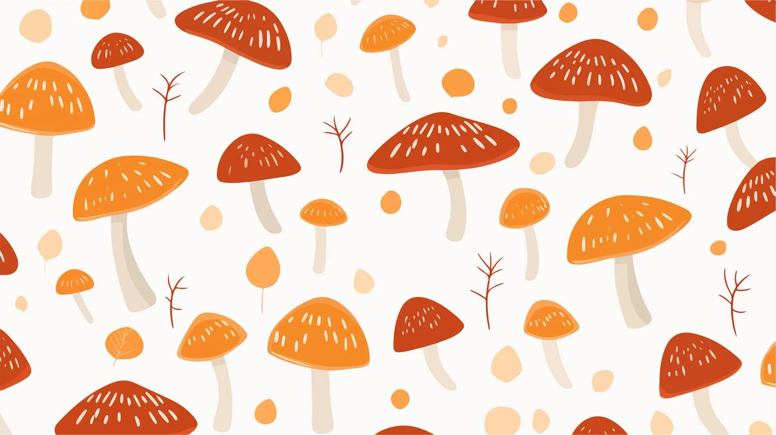 Mushroom Seamless Pattern Vector Illustration — free download from Dotvec
