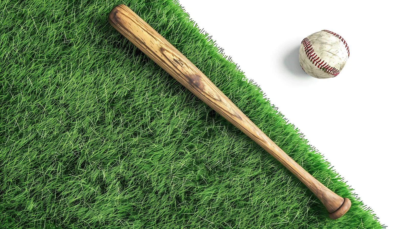 Top View of Baseball Equipment on Turf — free download from Dotvec