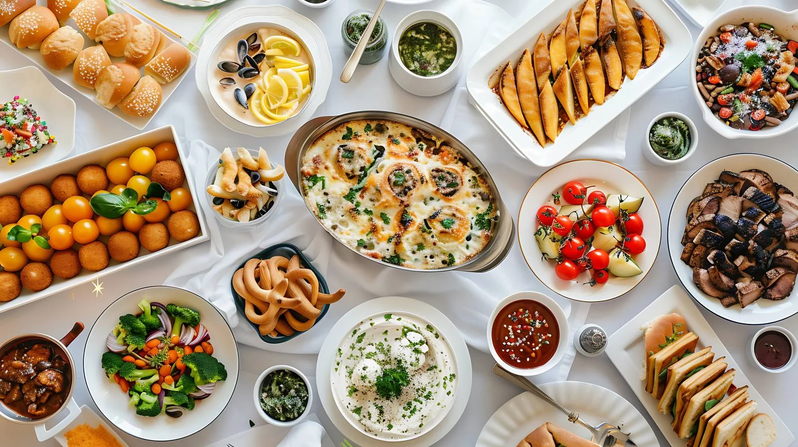 Assorted Homemade Fresh Food on Table — free download from Dotvec