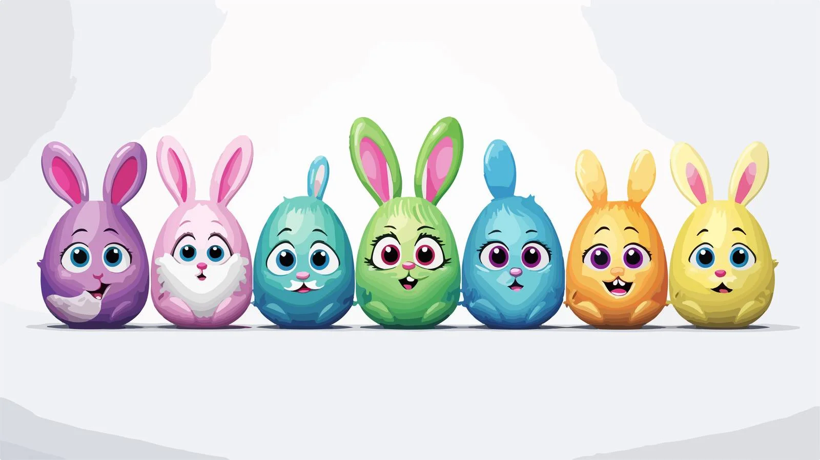 Easter Eggs Bunny Ears Social Distance — free download from Dotvec