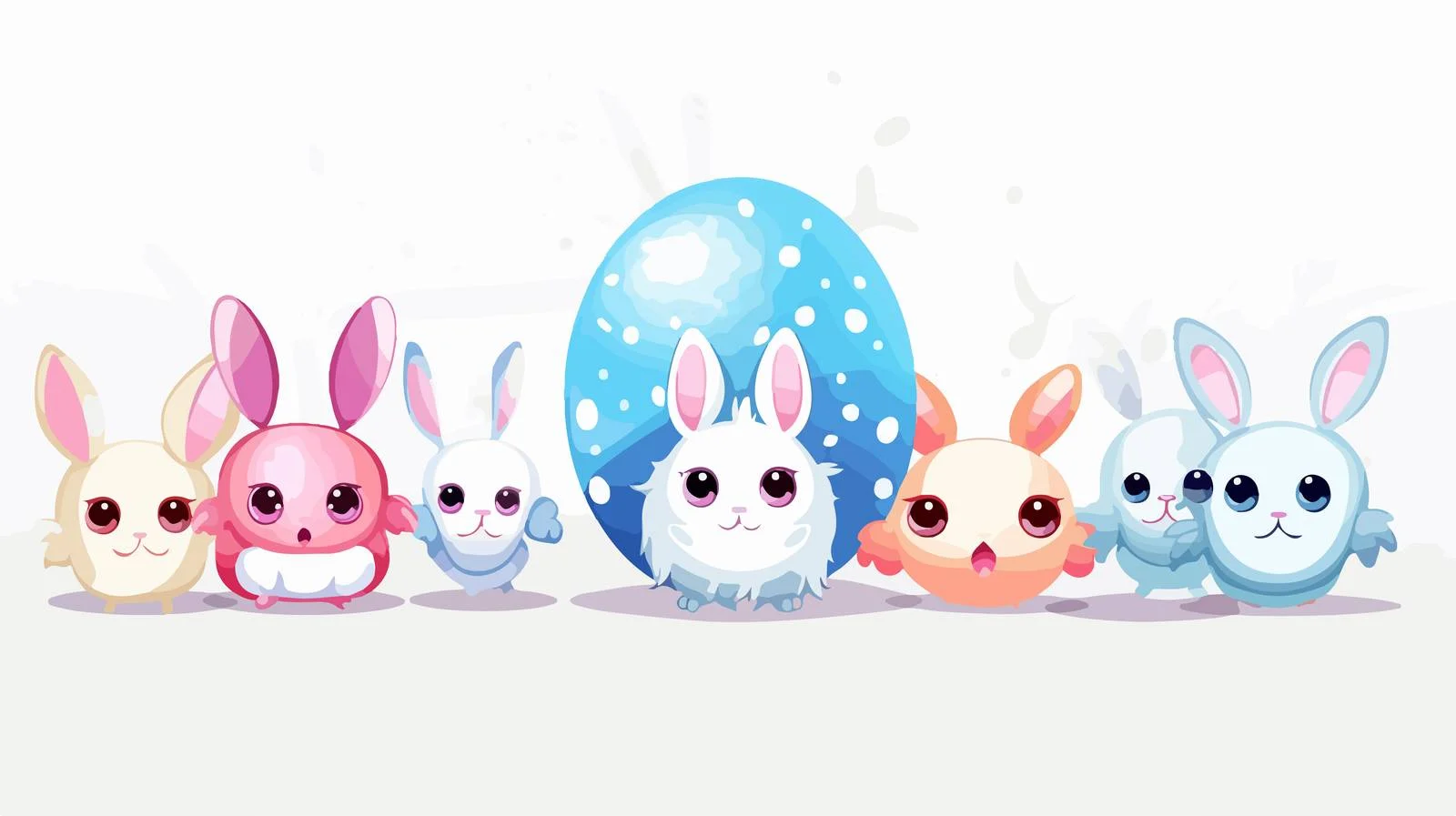 Easter Egg Bunny Ears Social Distance — free download from Dotvec