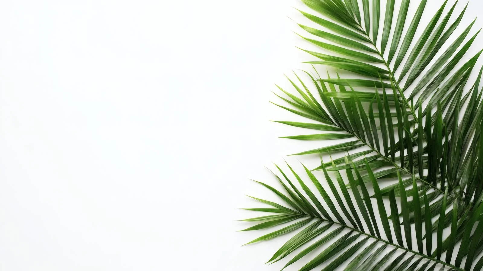 Elegant Palm Leaves on White Background — free download from Dotvec