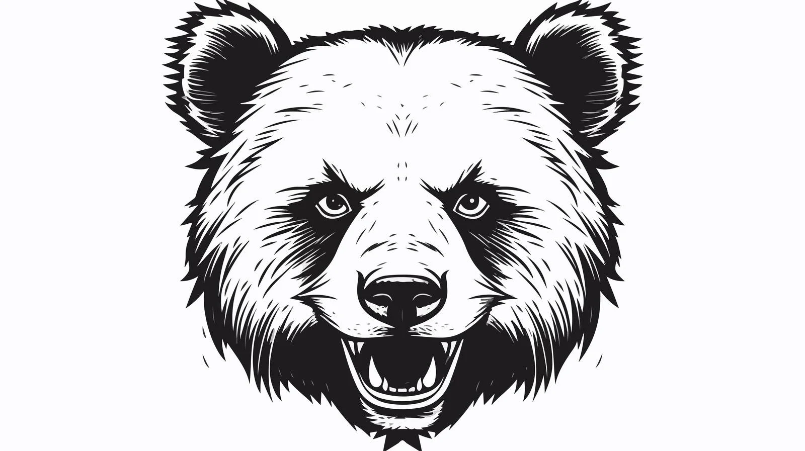 Hand-Drawn Panda Head Sketch — free download from Dotvec