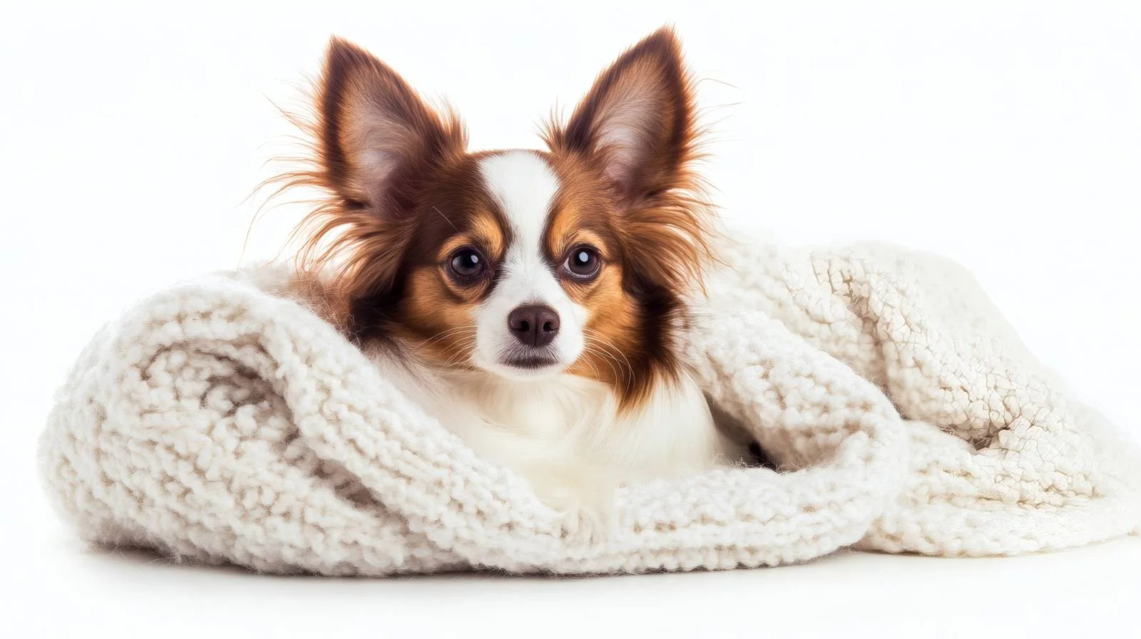 Elegant Papillon Dog in Serene Room Setting — free download from Dotvec