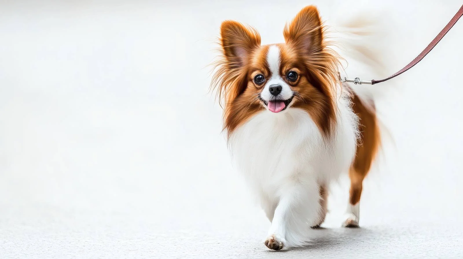 Graceful Papillon Enjoying Summer Park Stroll — free download from Dotvec