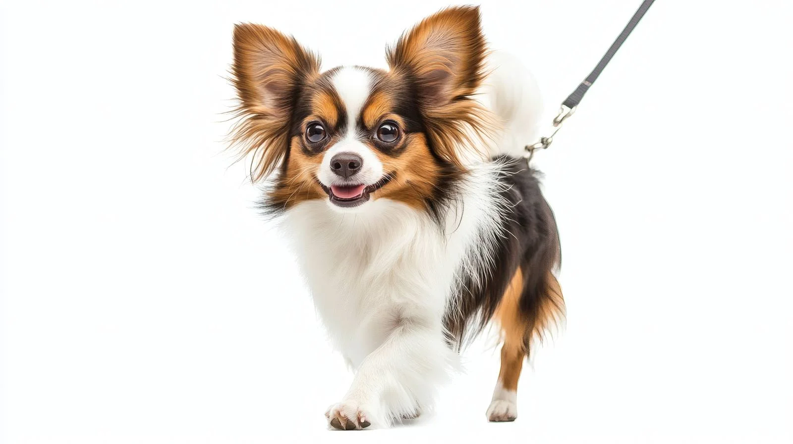 Graceful Papillon Dog Strolling in Summer Park — free download from Dotvec