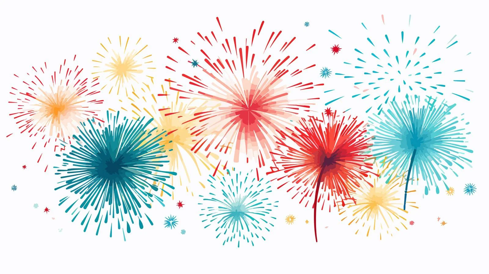 Colorful Party Fireworks Display — free download from Dotvec