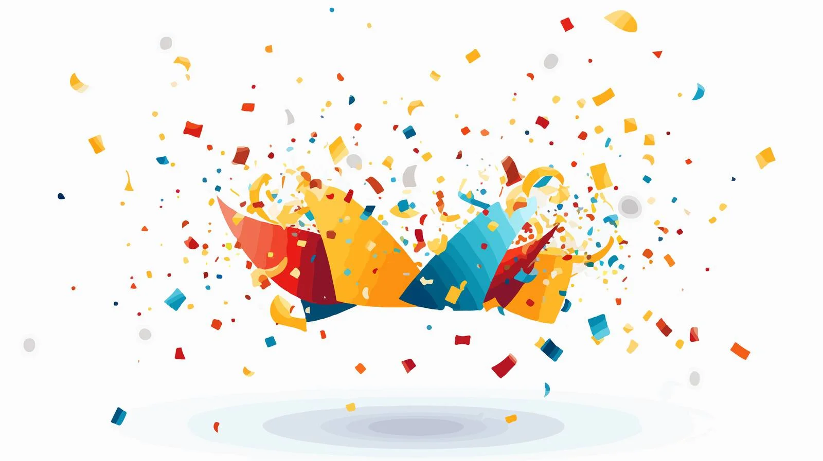 Celebratory Confetti Burst at Birthday Party — free download from Dotvec