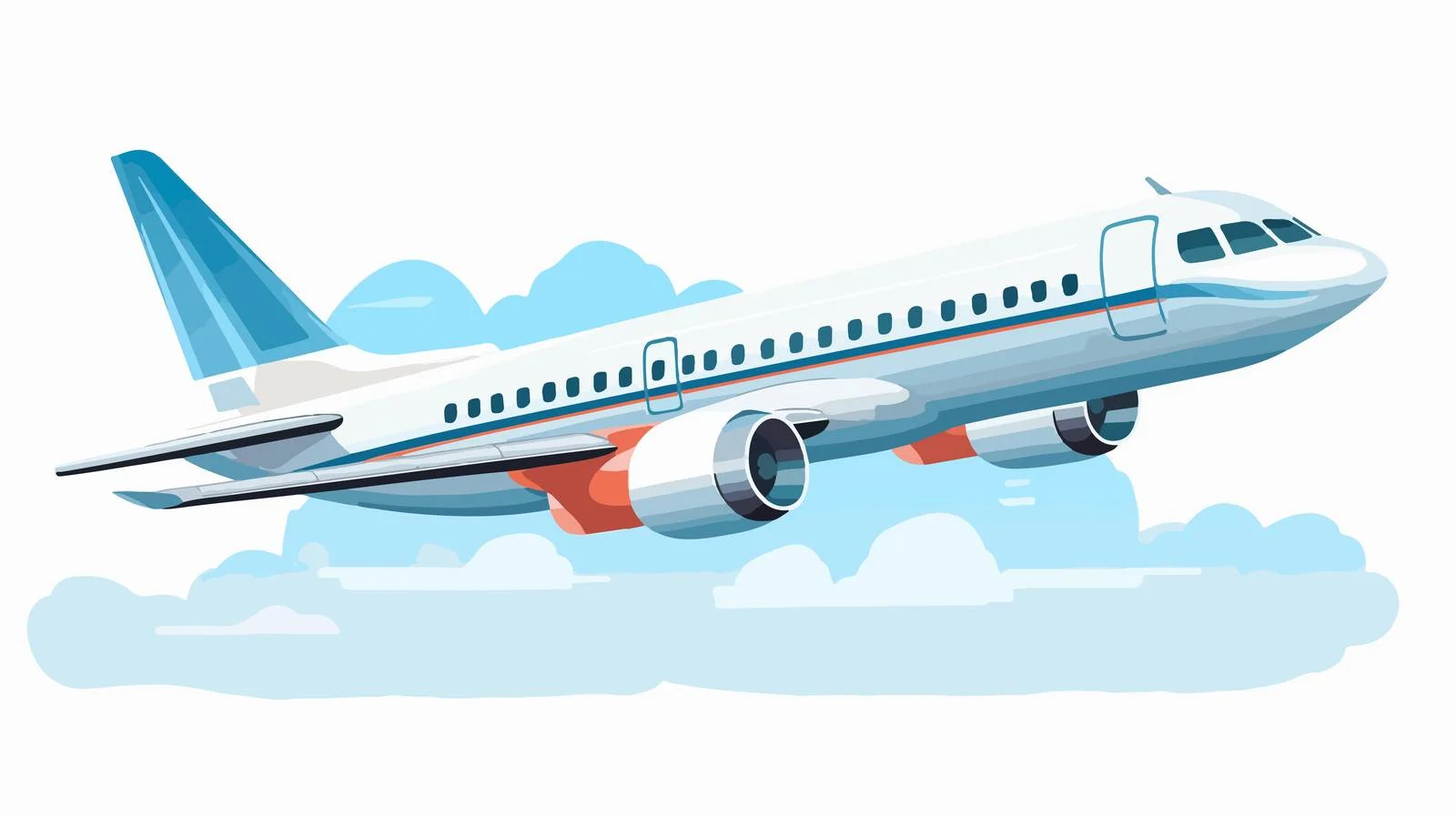 Commercial Aircraft in Flight — free download from Dotvec