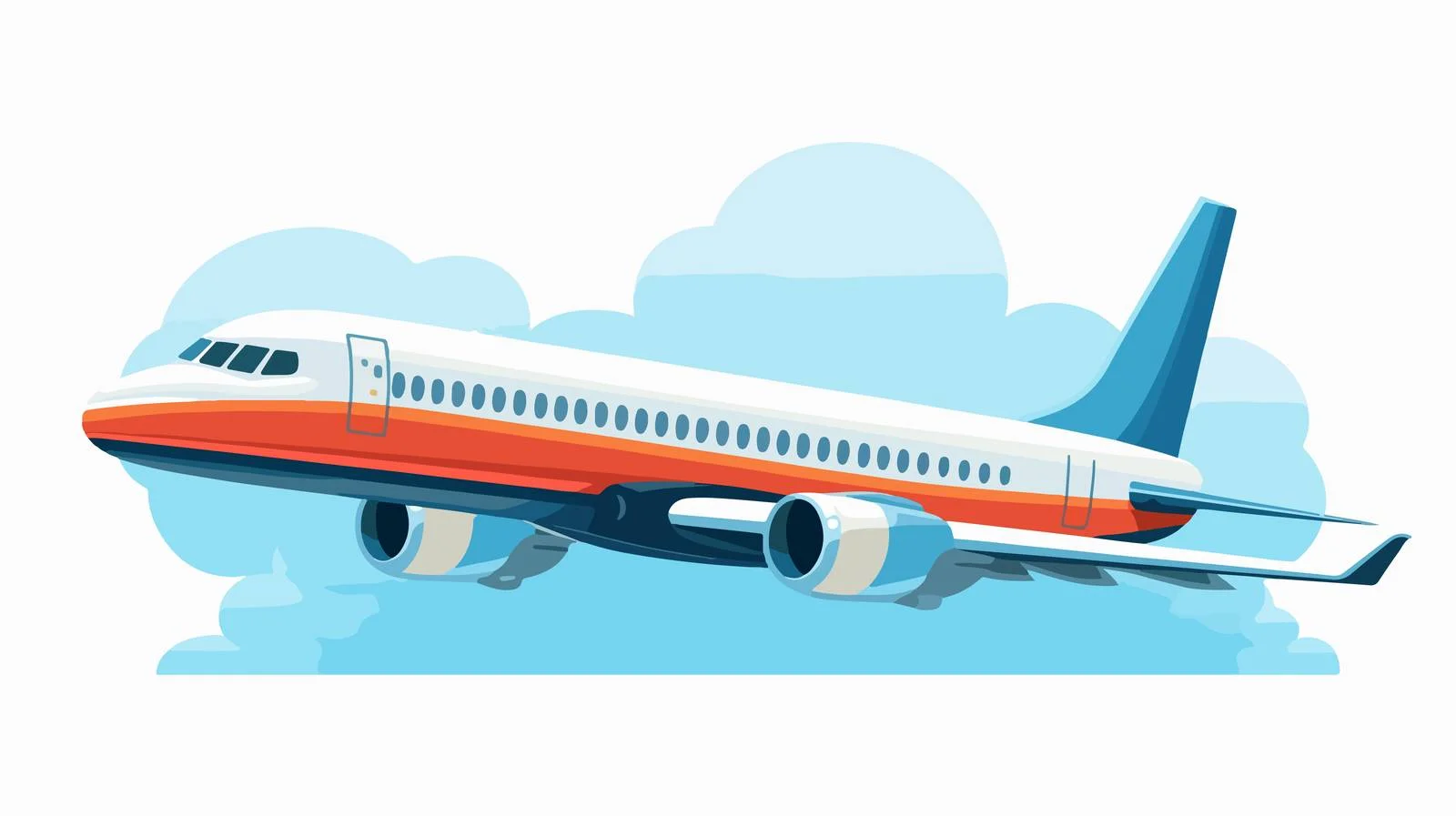 Flying Passenger Plane View Sky Travel — free download from Dotvec