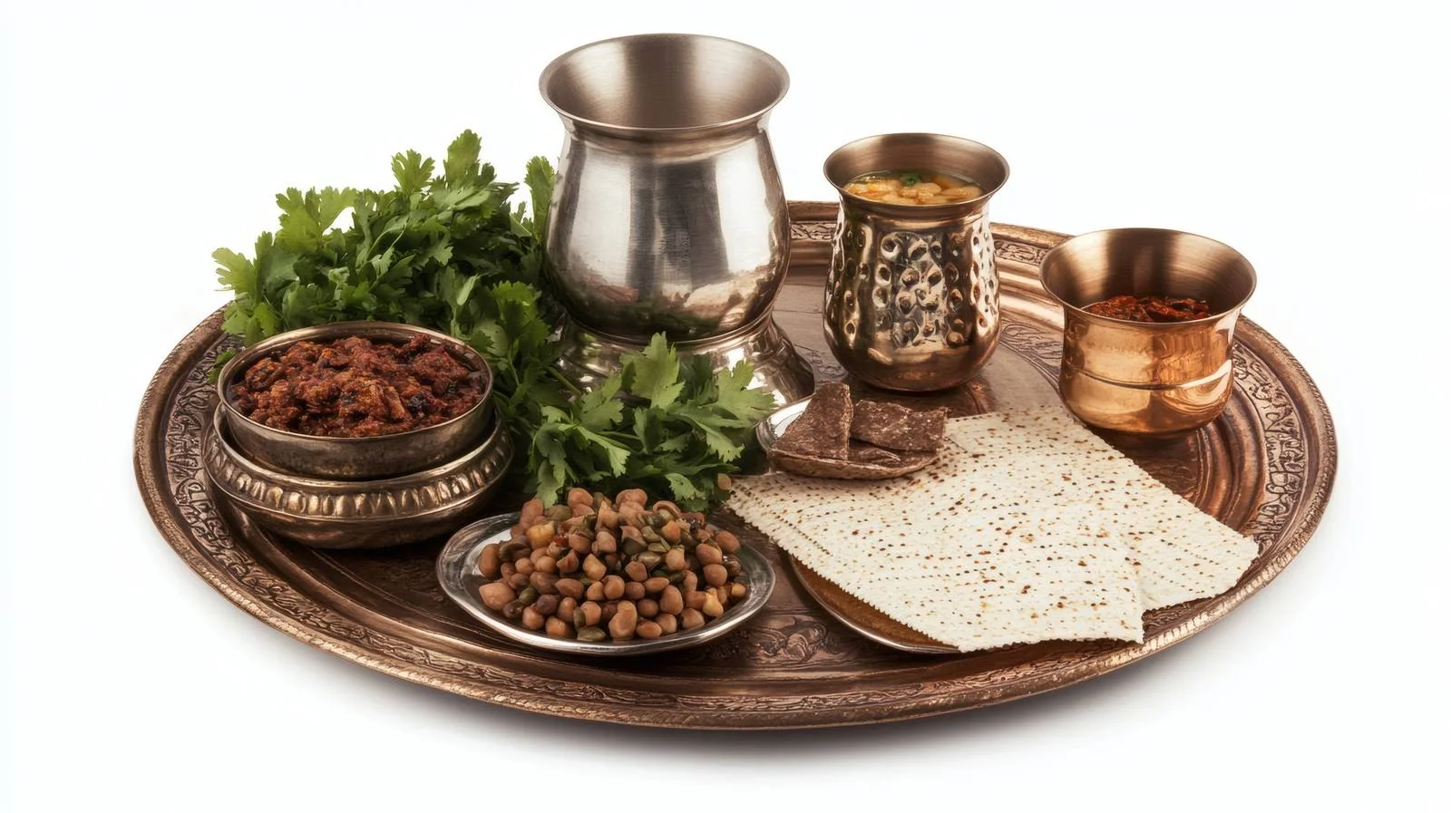 Elegant Passover Celebration on White Background — free download from Dotvec