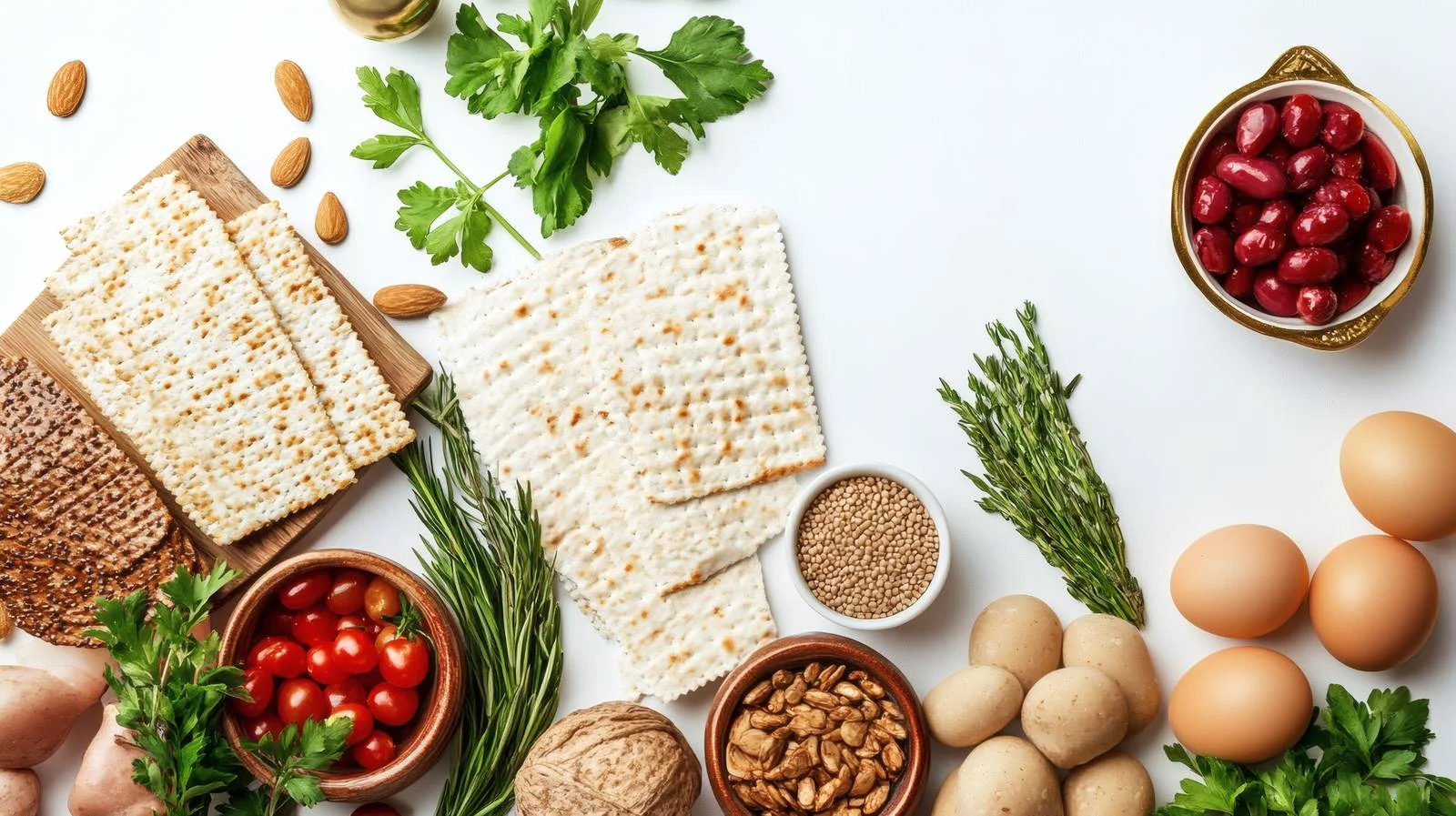 Passover Symbolism on White Background — free download from Dotvec