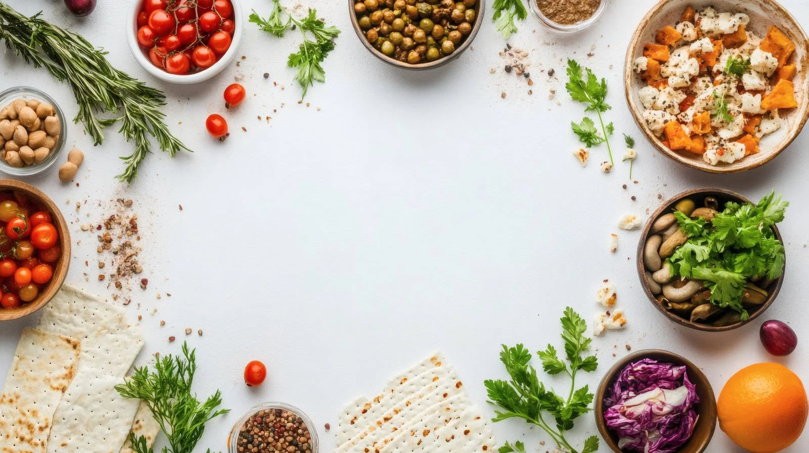 Passover Celebration Frame on White Background — free download from Dotvec