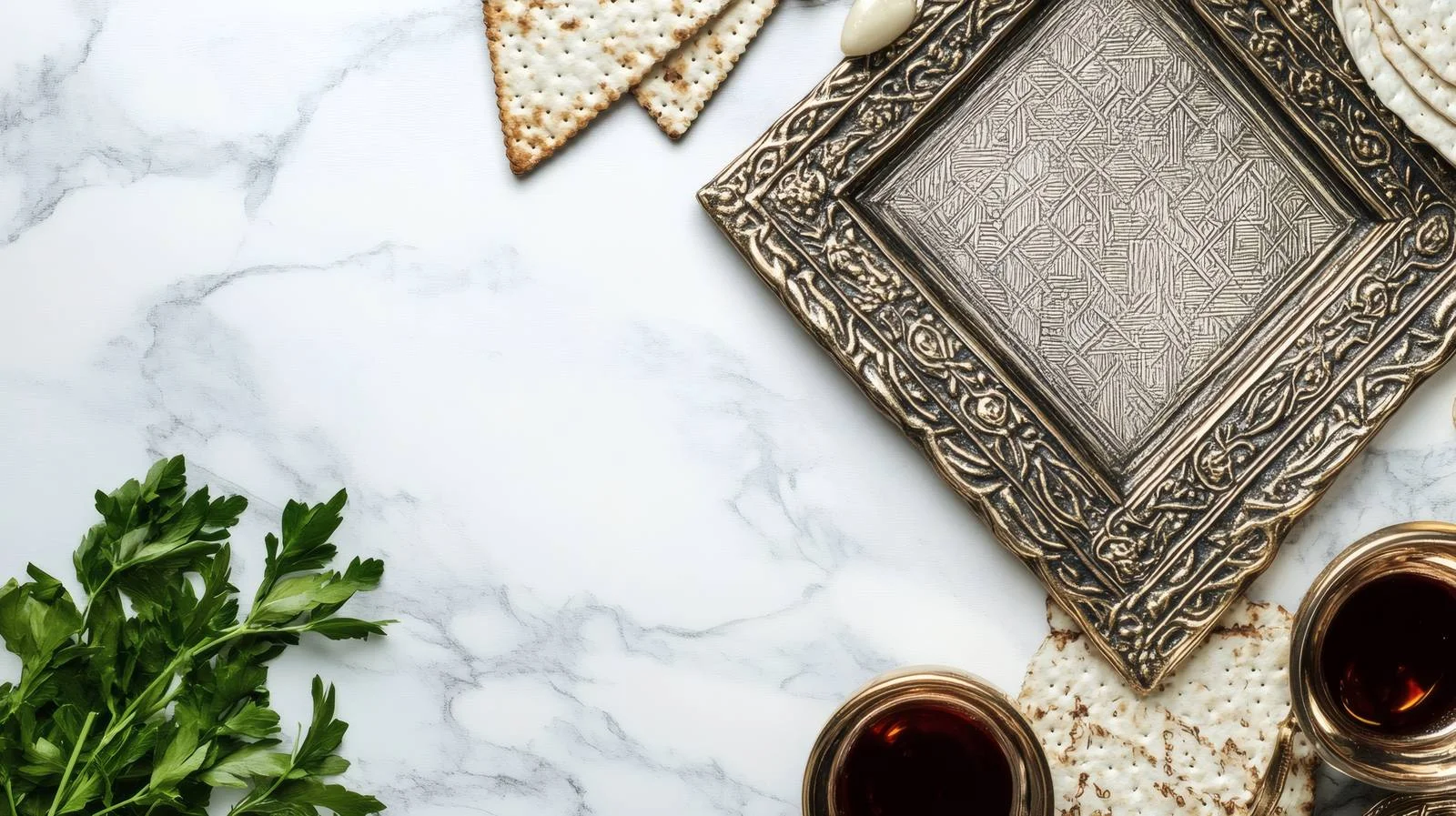 Passover Frame on White Background Design — free download from Dotvec