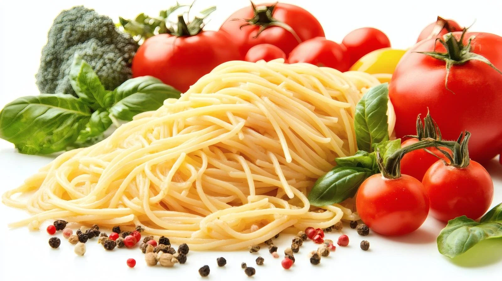 Vibrant Pasta and Vegetable Cooking Scene — free download from Dotvec