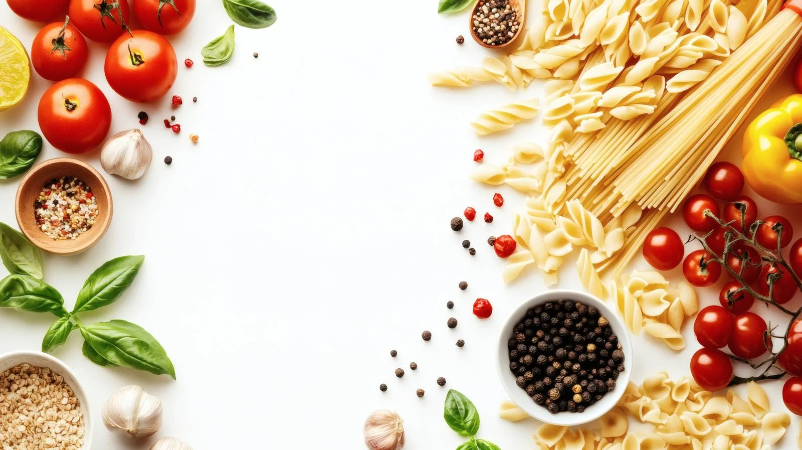 Vibrant Pasta and Vegetables Cooking Scene — free download from Dotvec