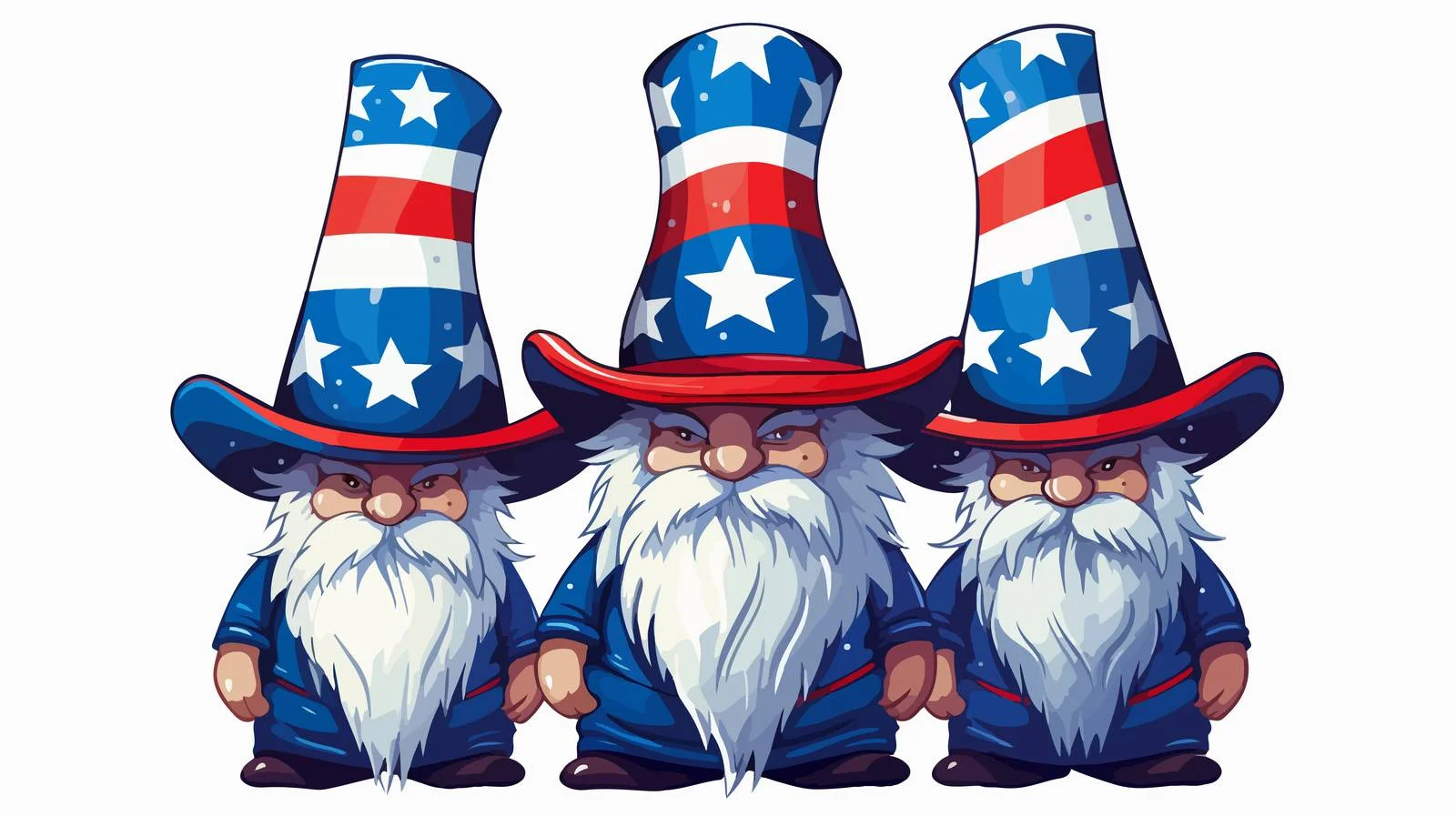 Patriotic Gnomes Top Hat Image — free download from Dotvec