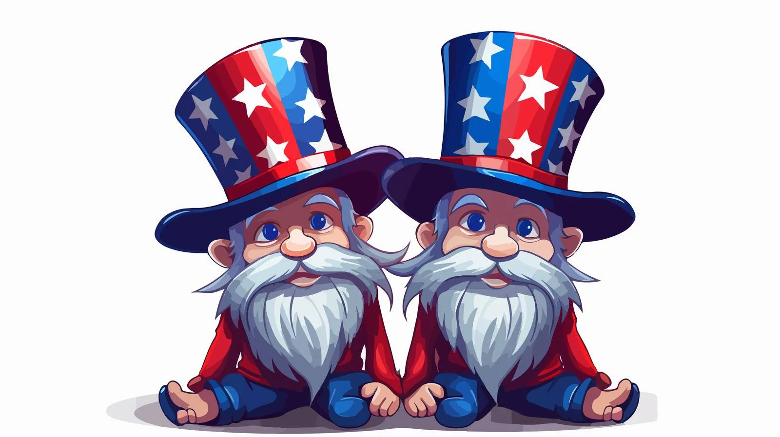 Patriotic Gnomes Top Hat Image — free download from Dotvec