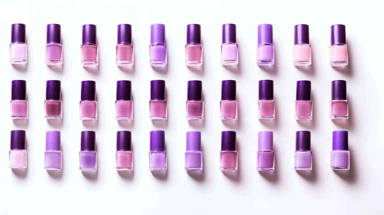 Elegant Pattern of Purple Nail Polish Bottles — free download from Dotvec