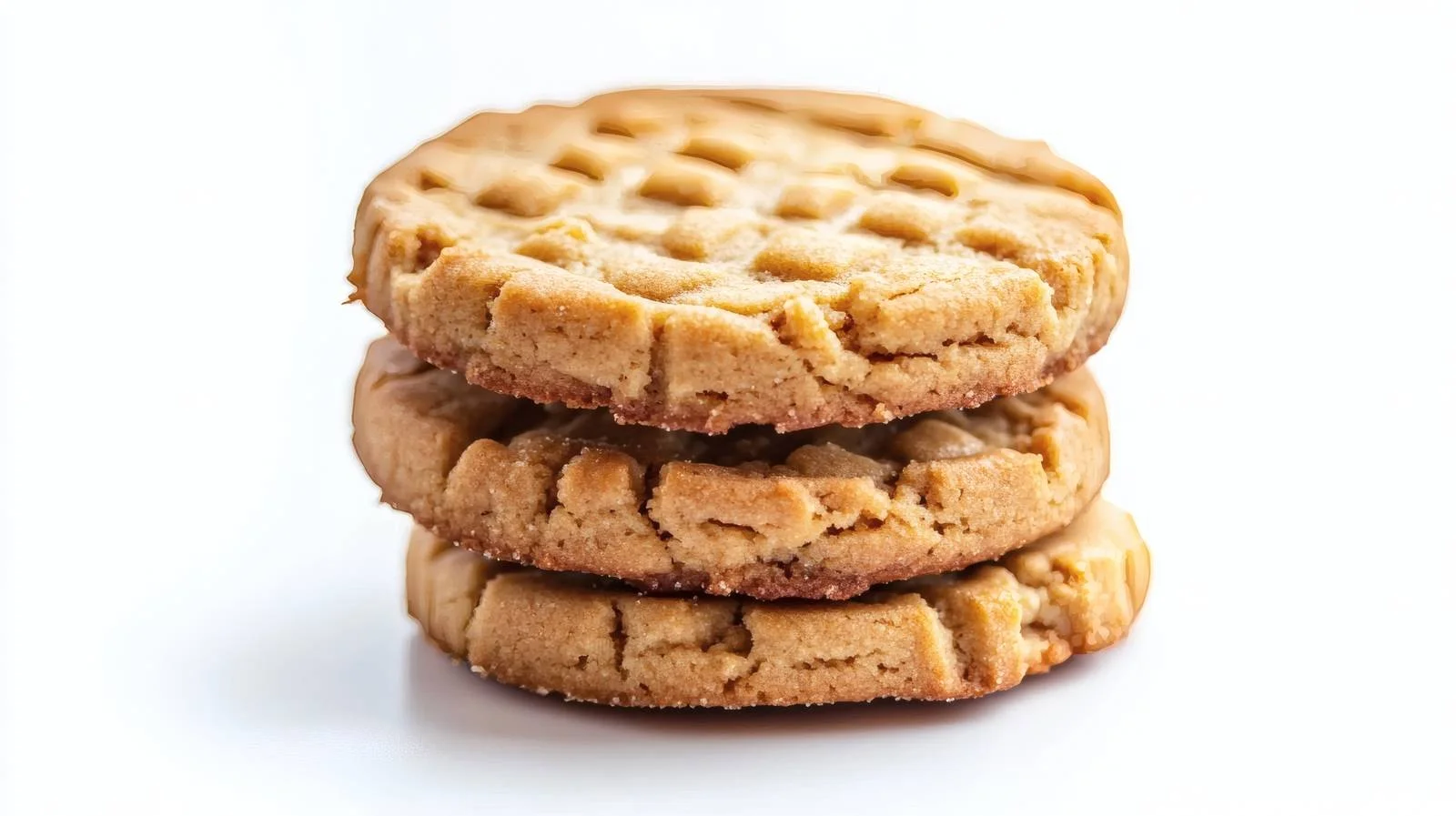 Delicious Peanut Butter Cookies on White — free download from Dotvec
