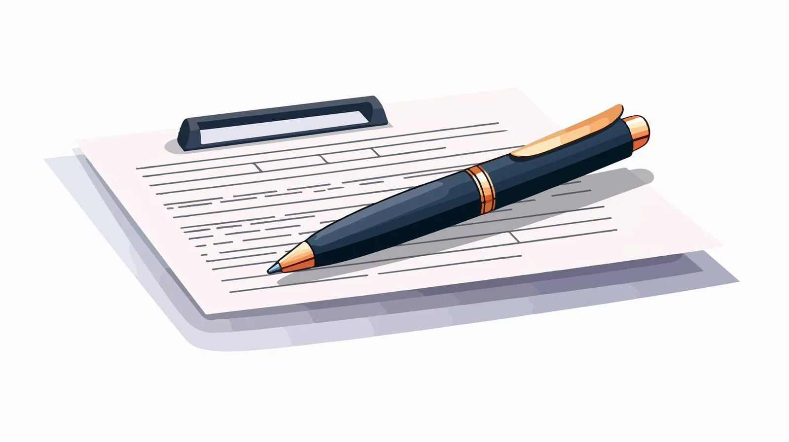 Tax Contract Signing Icon Vector Illustration — free download from Dotvec