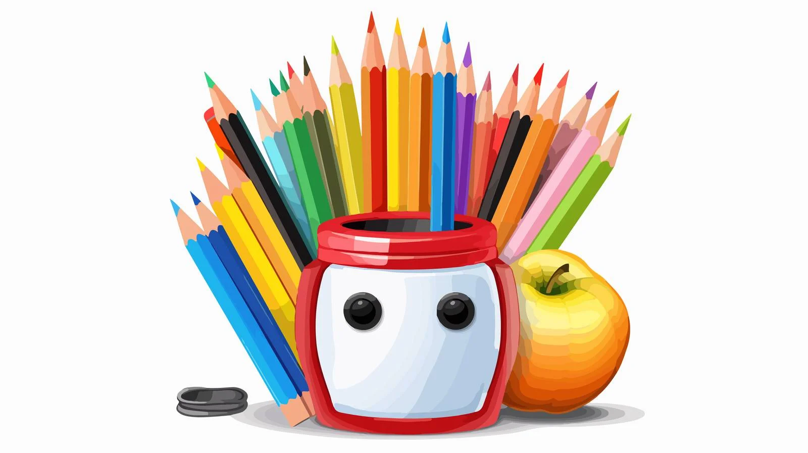 School Supplies Pencil Sharpener — free download from Dotvec