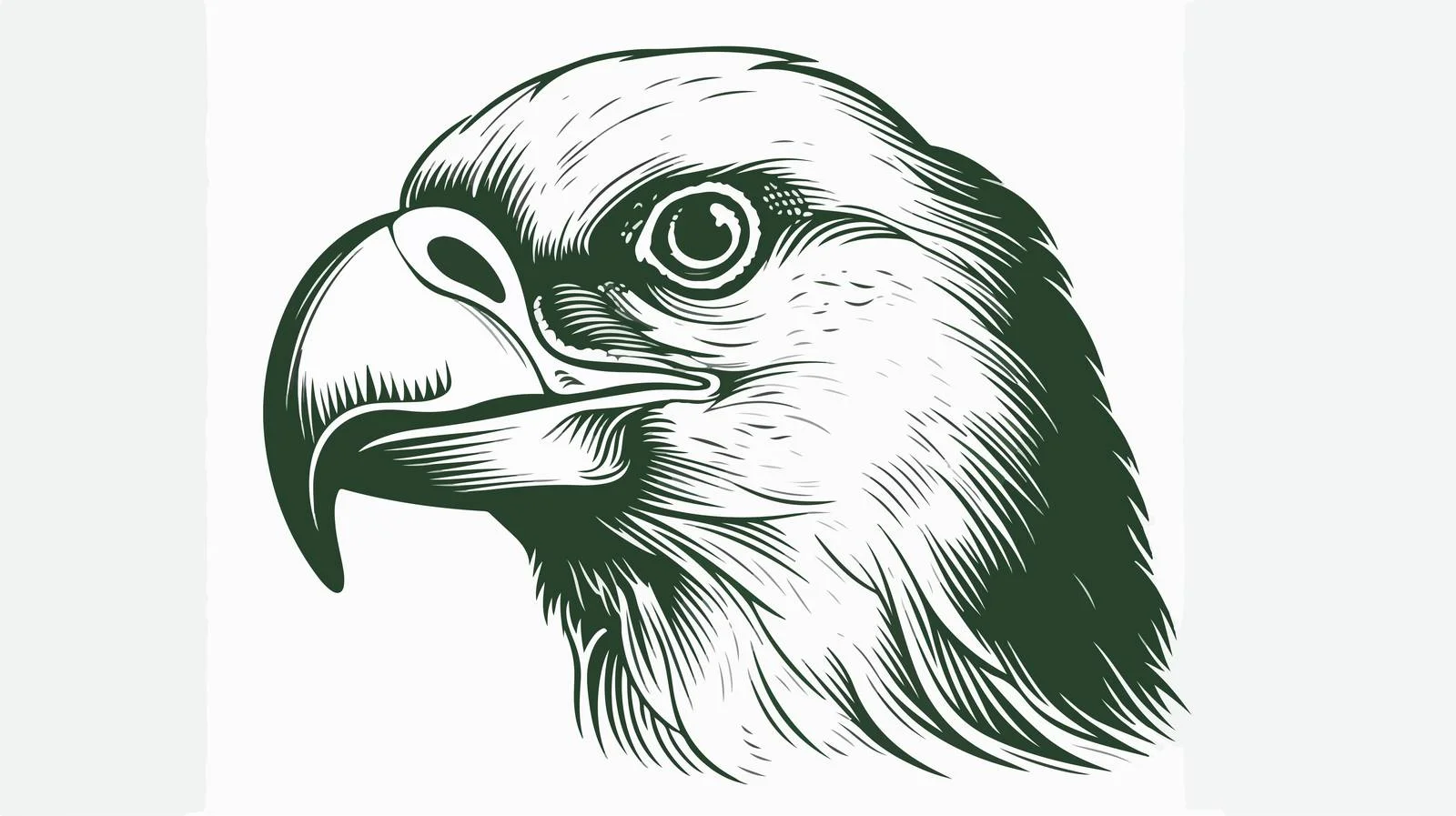 Penguin Head Sketch Engraving Portrait — free download from Dotvec