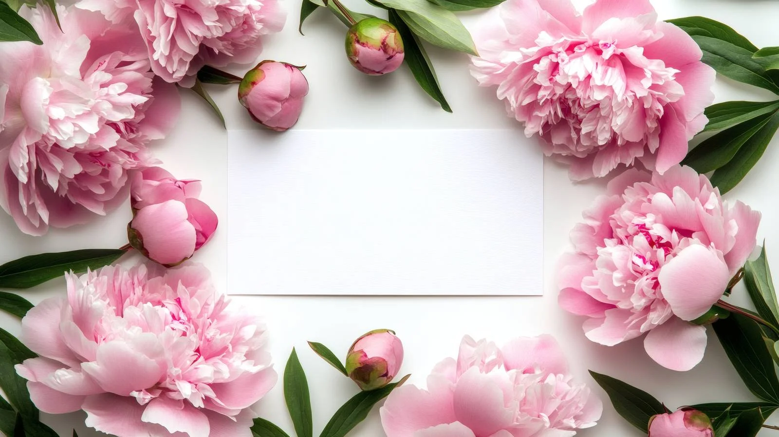 Elegant Peony Flowers and Empty Cards — free download from Dotvec