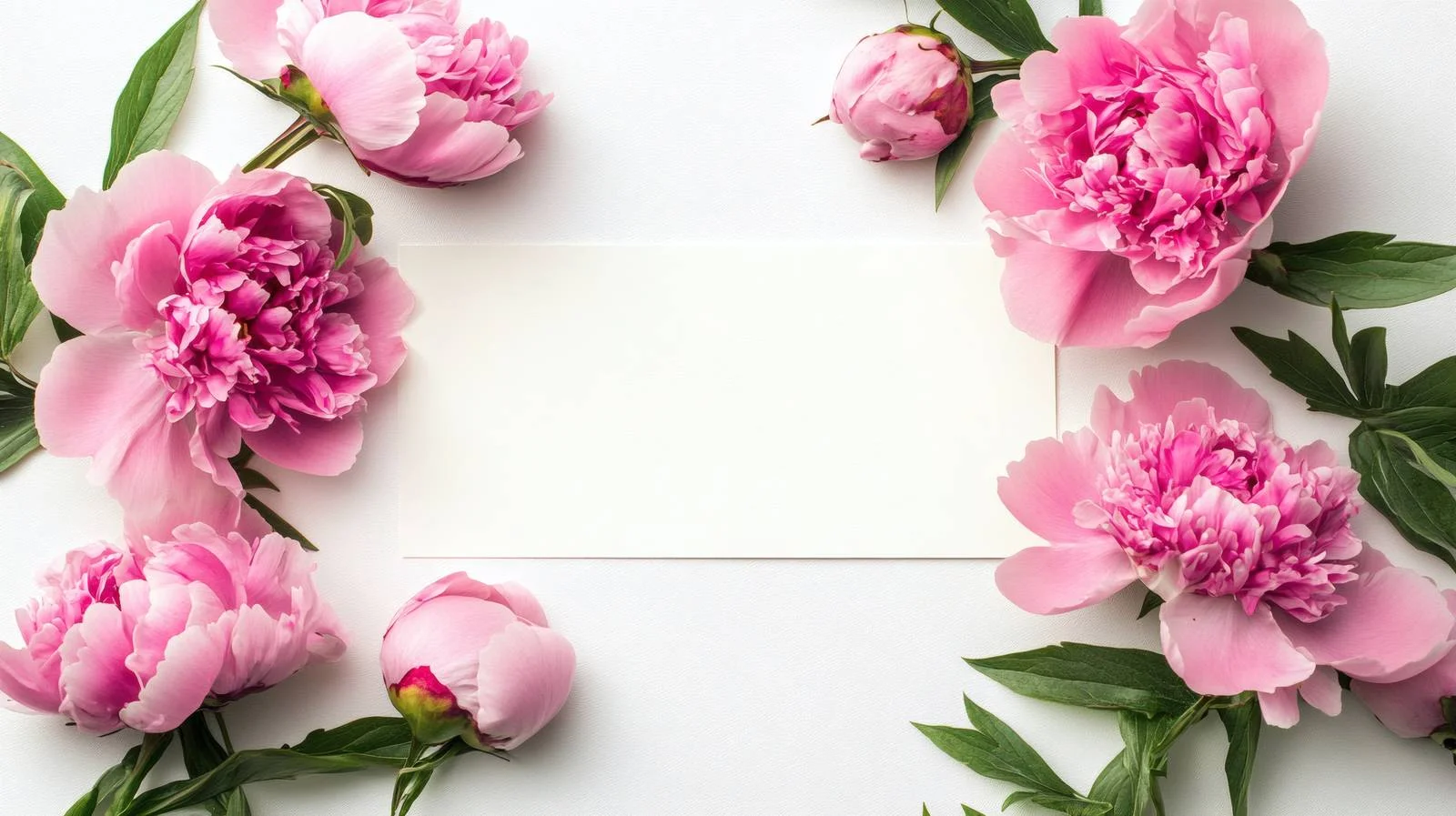 Elegant Peony Flowers with Blank Cards — free download from Dotvec