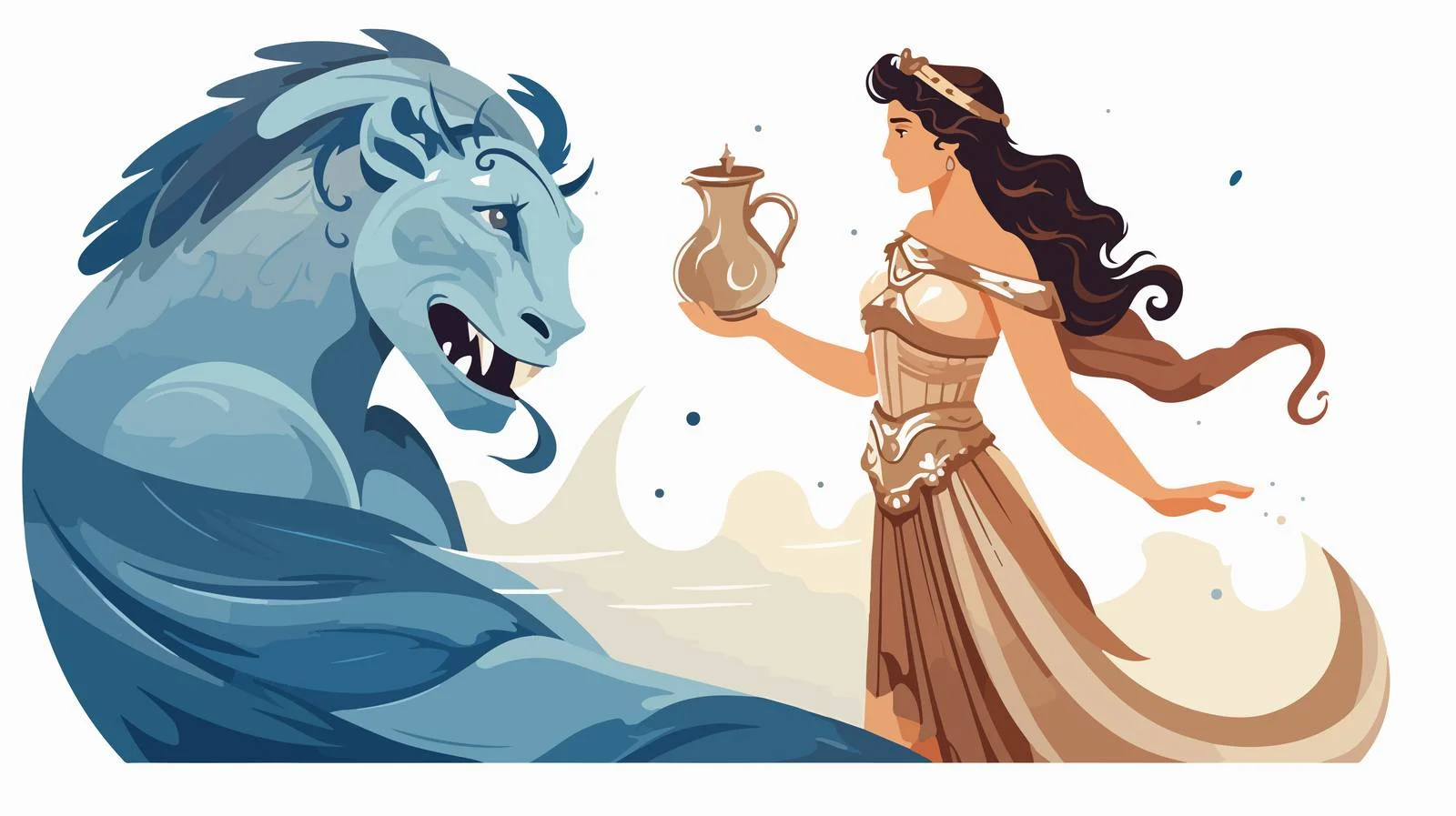 Ancient Myth Perseus & Andromeda — free download from Dotvec