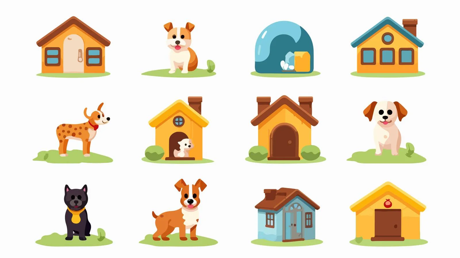 Dog Accessory Icon Set — free download from Dotvec