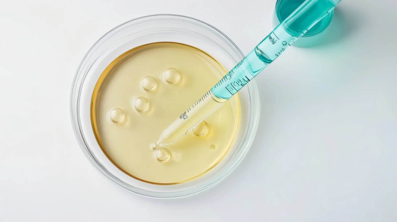 Lab Petri Dish with Retinol Serum Sample — free download from Dotvec