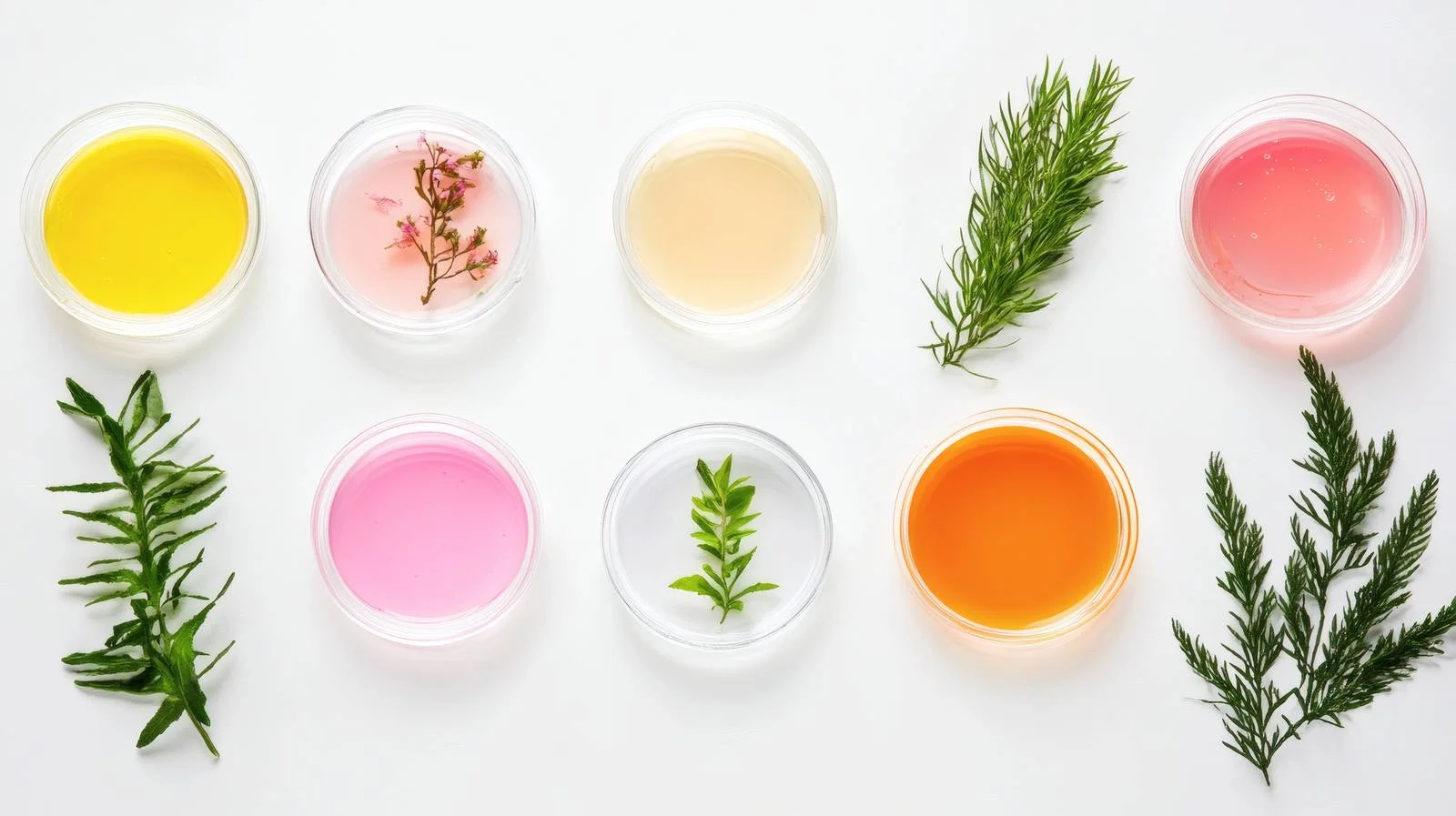 Botanical Gel Swatches and Plant Specimens — free download from Dotvec