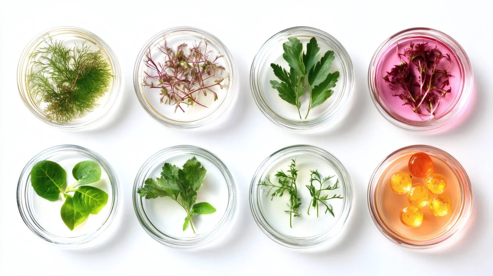 Scientific Plant Growth Study in Isolated Petri Dishes — free download from Dotvec