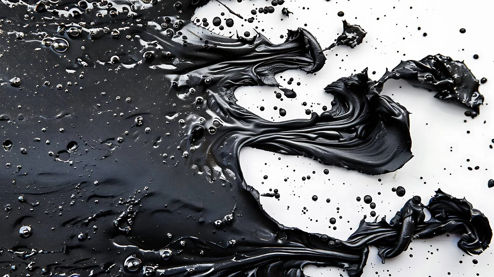 Abstract petroleum spill on wet asphalt — free download from Dotvec
