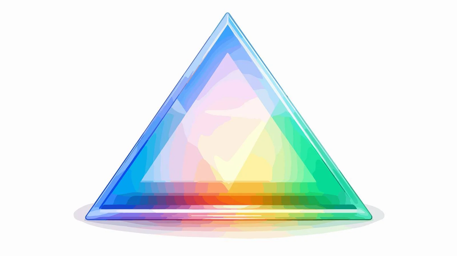 Physical Prism: White Light Shining Through — free download from Dotvec