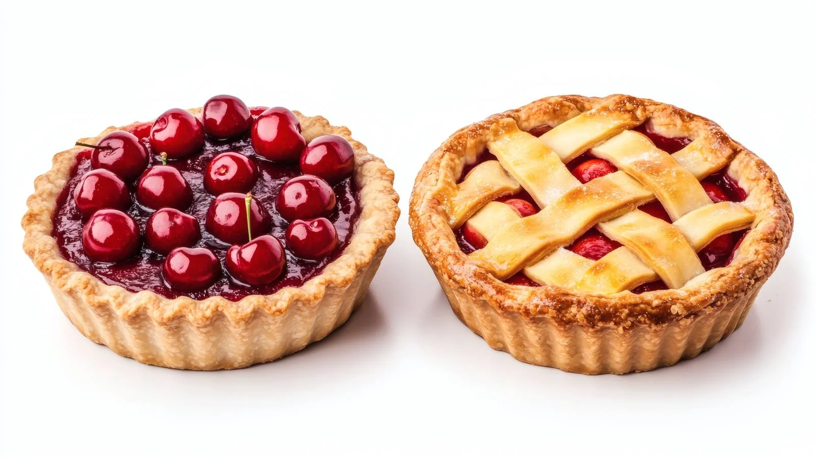 Delicious Cherry and Apple Pies Displayed — free download from Dotvec