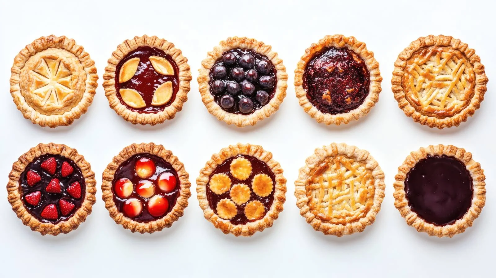 Pi Day Pies on White Background — free download from Dotvec