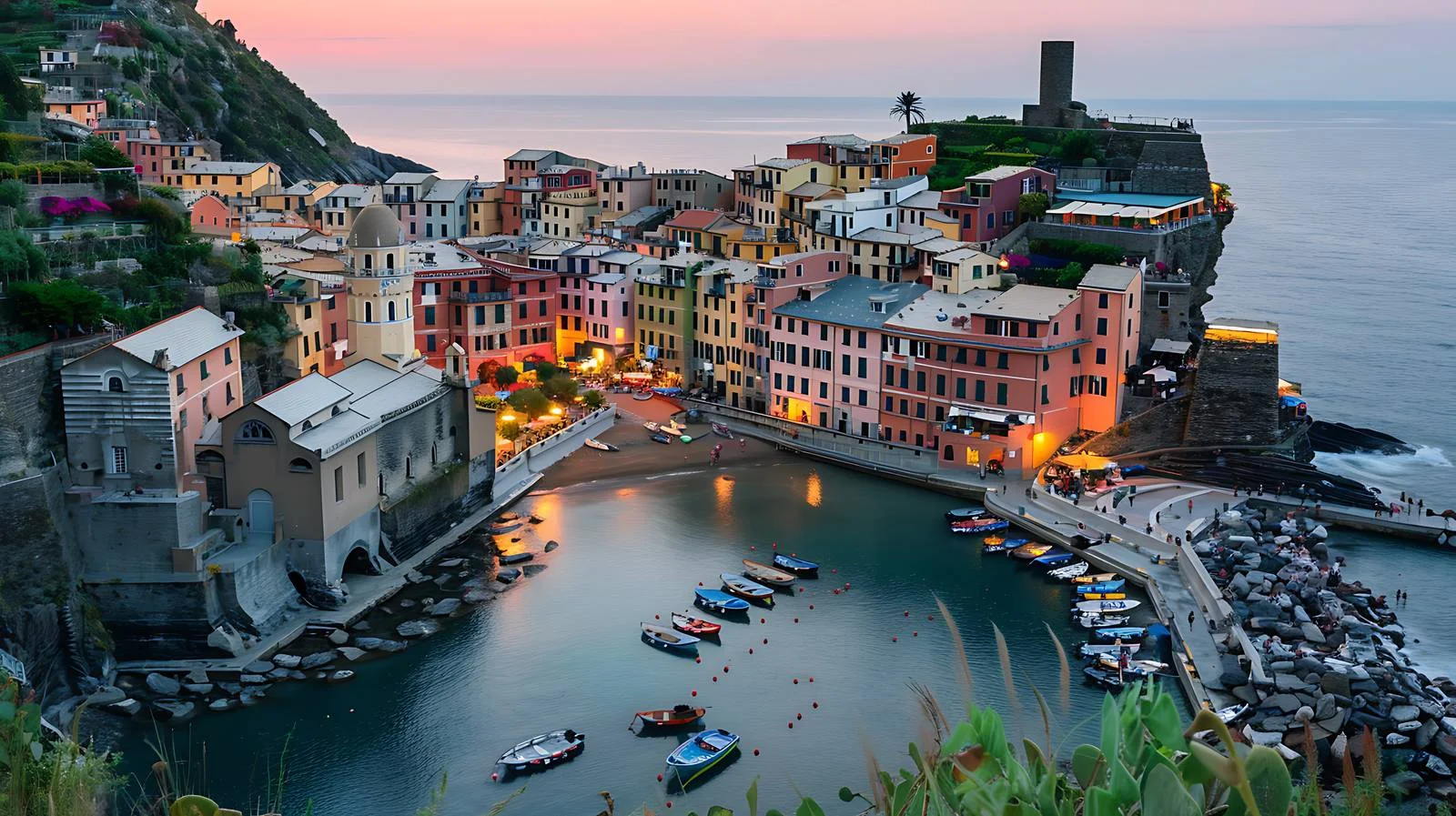 Charming Vernazza Village Cinque Terre Coast — free download from Dotvec