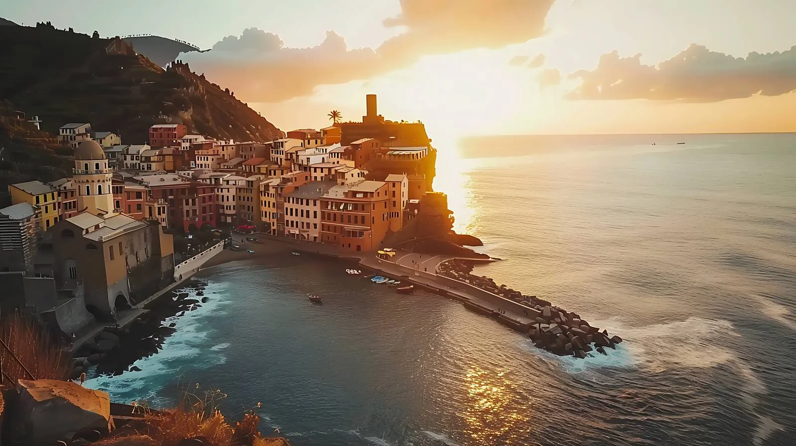 Charming Vernazza Coastal Village Cinque Terre — free download from Dotvec