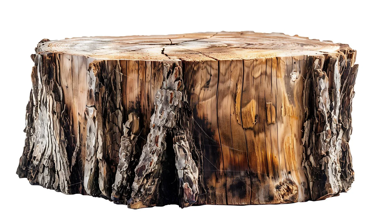 Pine Stump Texture for White Background — free download from Dotvec