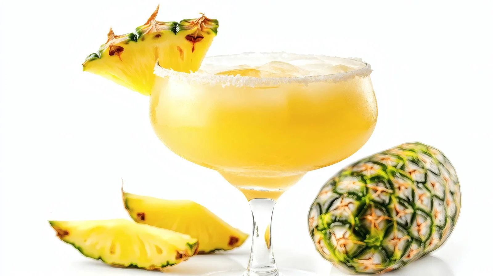 Refreshing Pineapple Margarita Cocktail on White — free download from Dotvec