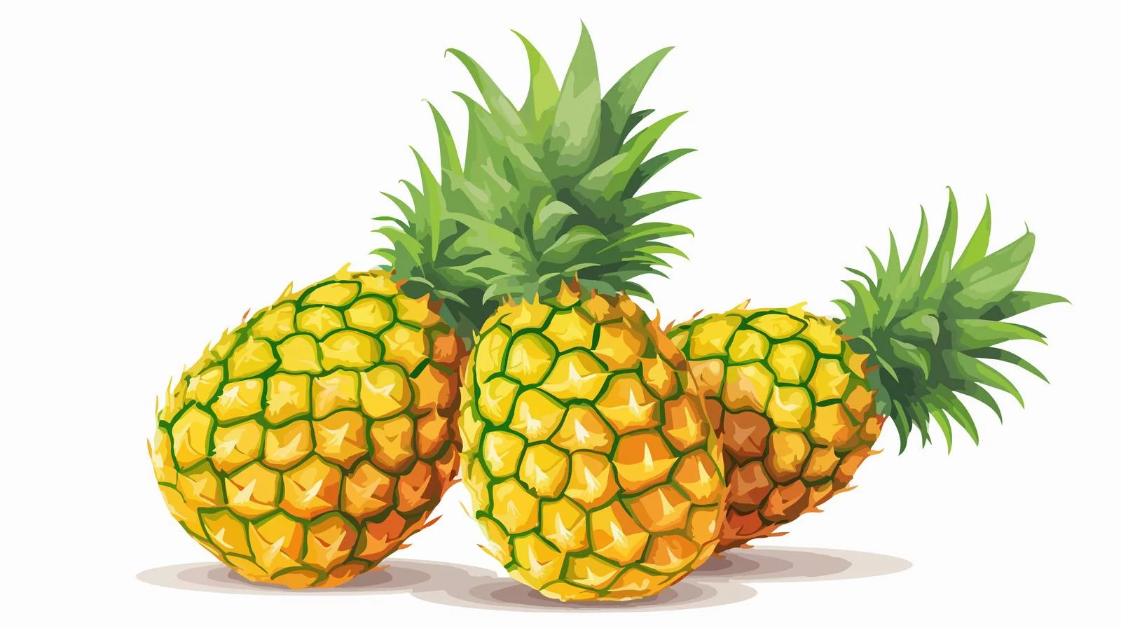 Fresh Pineapple Text Frame Isolated Image — free download from Dotvec