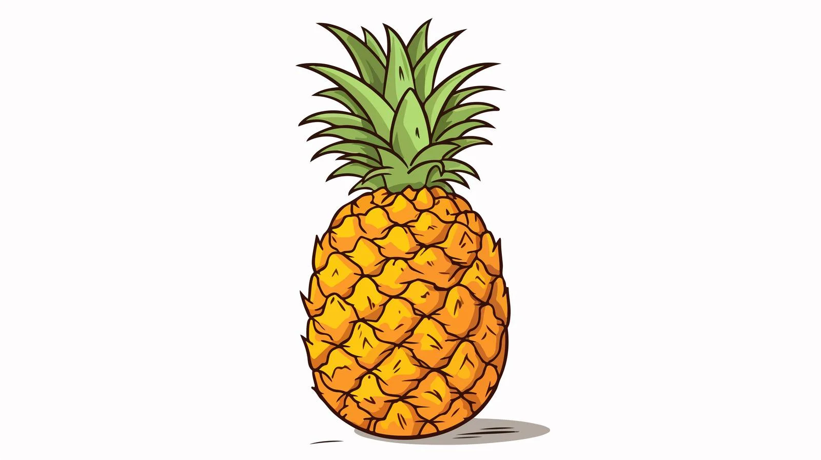 Hand-Drawn Pineapple Doodle Sketch — free download from Dotvec