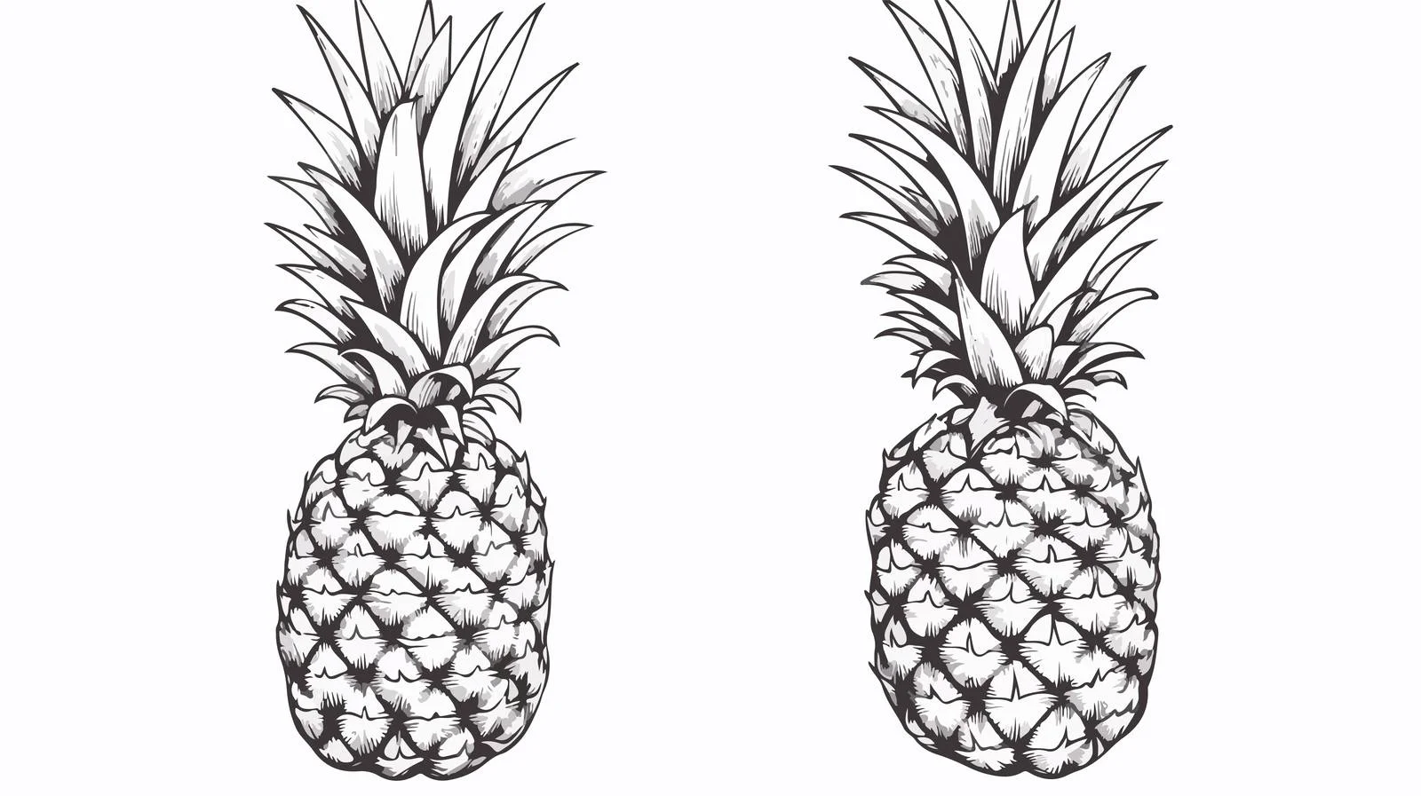 Hand-Drawn Engraved Pineapple Sketch Vector — free download from Dotvec