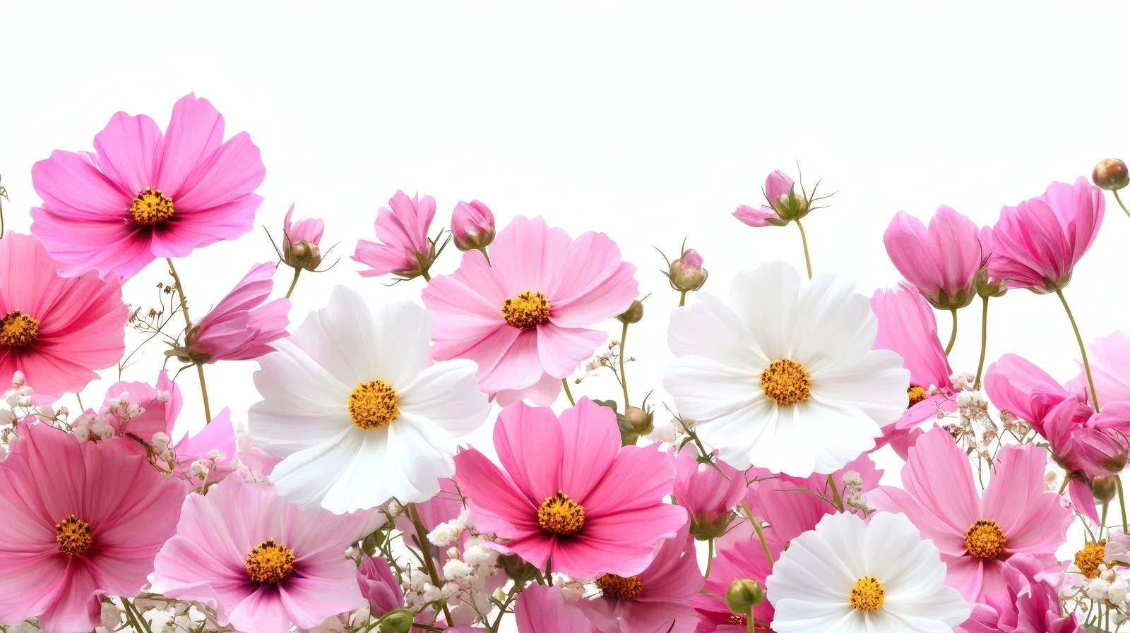 Elegant Pink and White Floral Composition — free download from Dotvec
