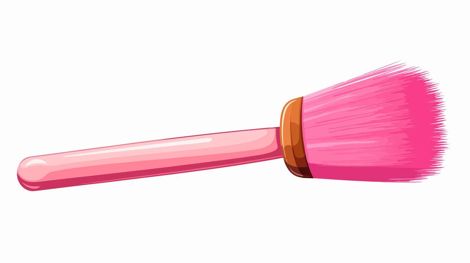 Pink Nail Brush Cartoon Illustration — free download from Dotvec