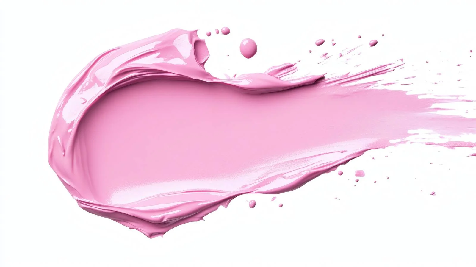 Soft Pink Cosmetic Cream Swatch on White — free download from Dotvec