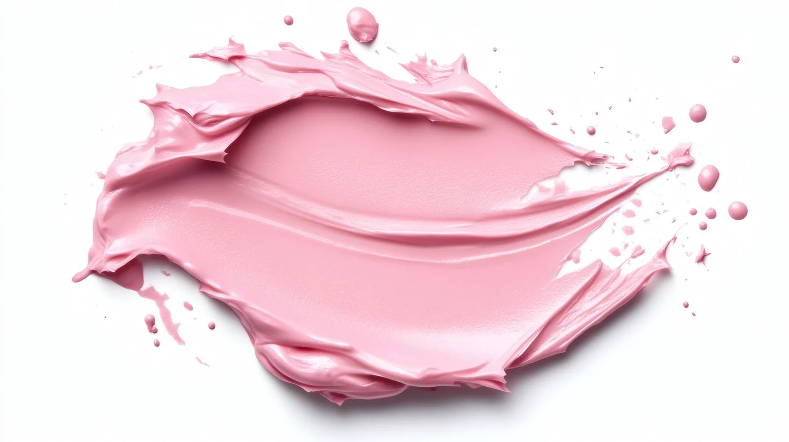 Pink Cream Smudge Isolated on White — free download from Dotvec